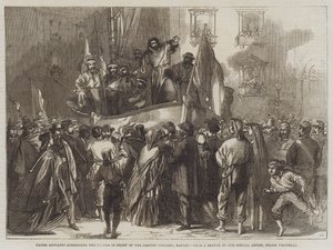 Padre Giovanni addressing the People in Front of the Jesuits